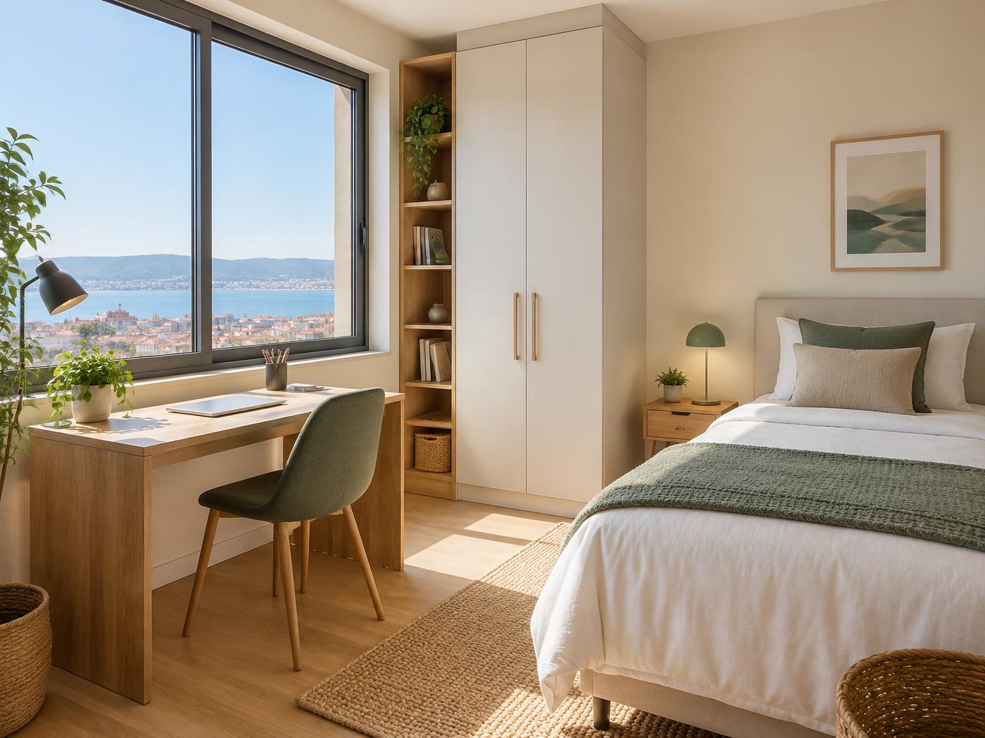 Habitación luminosa para estudiantes en Vigo