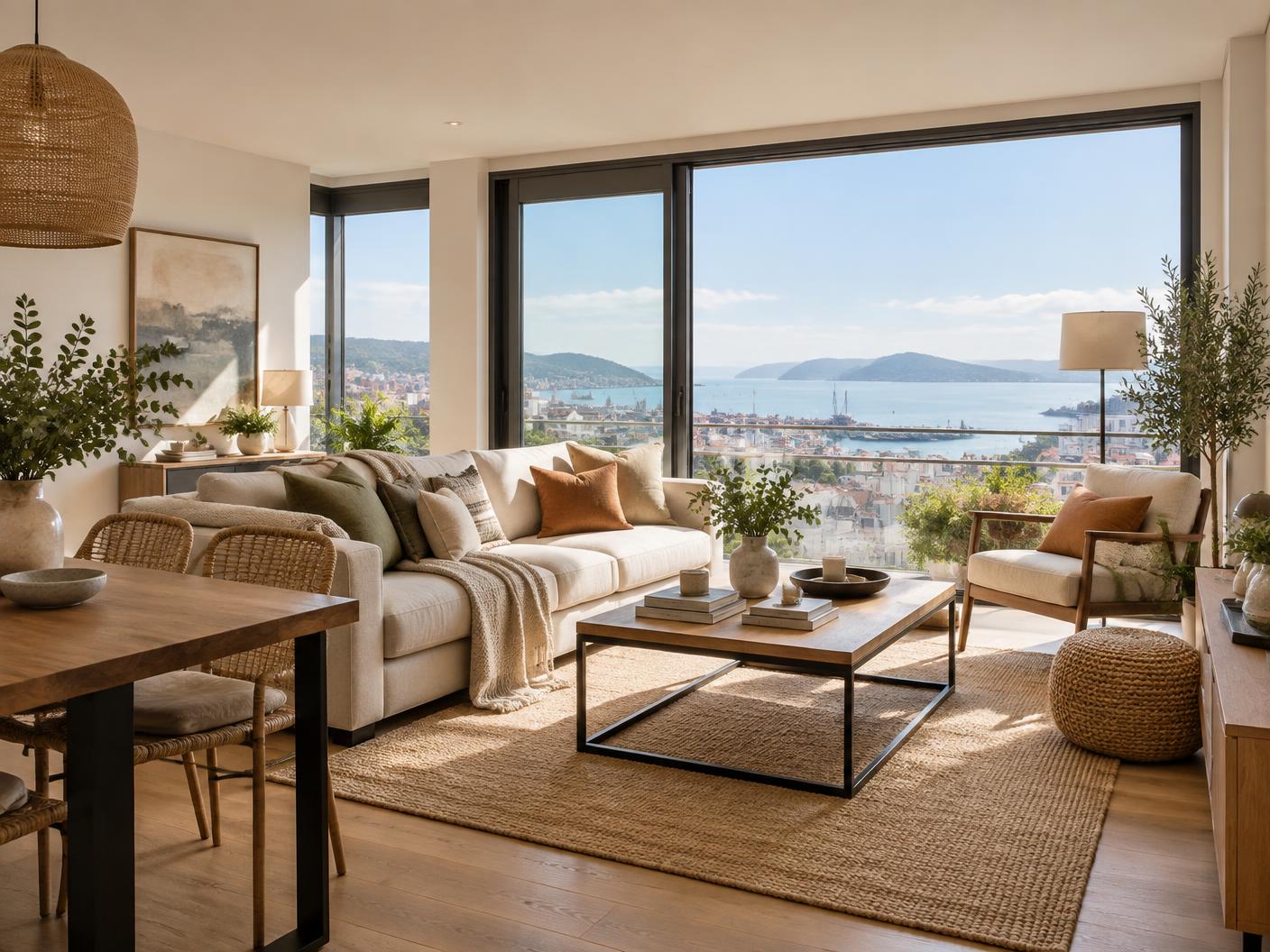 Apartamento turístico con vistas a la ría de Vigo